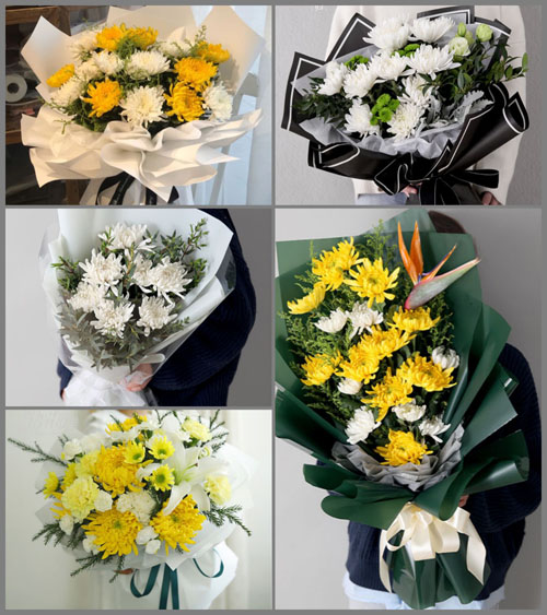 贵州毕节市纳雍县羊场乡繁荣村白事花束代送